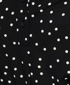 Atmos&Here Spotty Roll Sleeve Shirt Black & White Spot -Deals The Style Setters Store http3A2F2Fstatic.theiconic.com .au2Fp2Fatmos here 3530 9212311 6