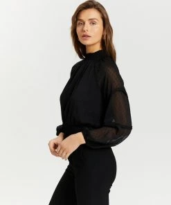 Atmos&Here Nila Lace Detail Blouse Black -Deals The Style Setters Store http3A2F2Fstatic.theiconic.com .au2Fp2Fatmos here 3566 0070031 2
