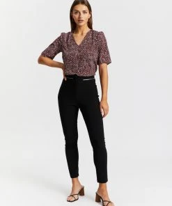 Atmos&Here Yvette V-Neck Blouse Burgundy Speckle -Deals The Style Setters Store http3A2F2Fstatic.theiconic.com .au2Fp2Fatmos here 3600 6237331 5
