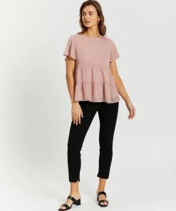 Atmos&Here Emmery Dobby Smock Blouse Dusty Blush Pink -Deals The Style Setters Store http3A2F2Fstatic.theiconic.com .au2Fp2Fatmos here 3644 6404131 5