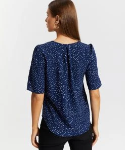 Atmos&Here Yvette V-Neck Blouse Navy Polkadot -Deals The Style Setters Store http3A2F2Fstatic.theiconic.com .au2Fp2Fatmos here 3671 1627331 3