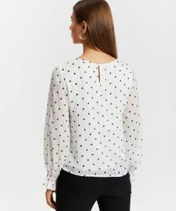 Atmos&Here Molly Frill Sleeve Blouse White Polka Dot -Deals The Style Setters Store http3A2F2Fstatic.theiconic.com .au2Fp2Fatmos here 3691 3404131 3