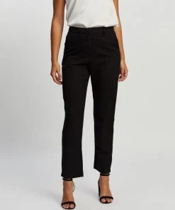 Atmos&Here Ankle Grazer Recycled Polyester Pants Black