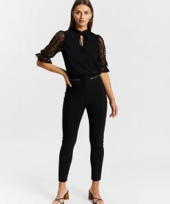 Atmos&Here Lia Contrast Puff Sleeve Blouse Black -Deals The Style Setters Store http3A2F2Fstatic.theiconic.com .au2Fp2Fatmos here 3745 0927331 5