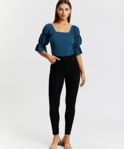 Atmos&Here Laney Shirred Top Teal -Deals The Style Setters Store http3A2F2Fstatic.theiconic.com .au2Fp2Fatmos here 3775 0404131 5