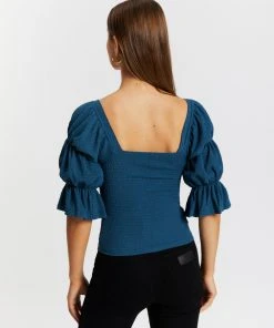 Atmos&Here Laney Shirred Top Teal -Deals The Style Setters Store http3A2F2Fstatic.theiconic.com .au2Fp2Fatmos here 3778 0404131 3