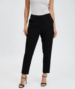 Atmos&Here Ankle Grazer Pants Black