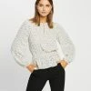 Atmos&Here Petra Blouse White Mono Spot