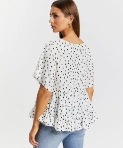Atmos&Here Freda Tiered Smock Top White Base Polkadot -Deals The Style Setters Store http3A2F2Fstatic.theiconic.com .au2Fp2Fatmos here 3925 4210231 3