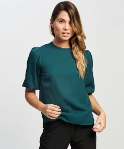 Atmos&Here Elora Blouse Forest Green