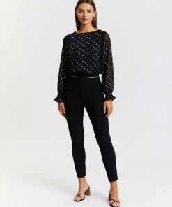 Atmos&Here Molly Frill Sleeve Blouse Black Polka Dot -Deals The Style Setters Store http3A2F2Fstatic.theiconic.com .au2Fp2Fatmos here 3984 4404131 5