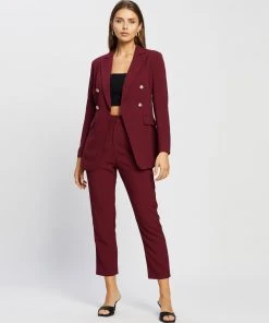 Atmos&Here Gigi Pants Burgundy -Deals The Style Setters Store http3A2F2Fstatic.theiconic.com .au2Fp2Fatmos here 4060 4413521 5