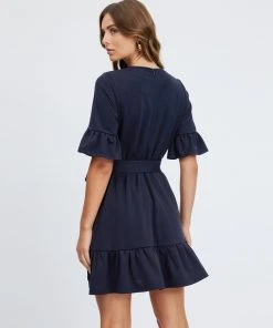 Atmos&Here Payton Belted Dress Navy -Deals The Style Setters Store http3A2F2Fstatic.theiconic.com .au2Fp2Fatmos here 4701 1506341 3