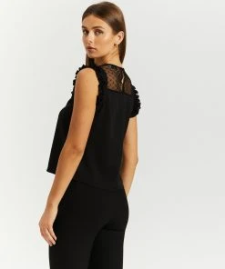 Atmos&Here Penny Frill Sleeve Blouse Black -Deals The Style Setters Store http3A2F2Fstatic.theiconic.com .au2Fp2Fatmos here 5557 5627331 3