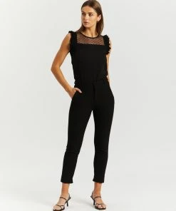 Atmos&Here Penny Frill Sleeve Blouse Black -Deals The Style Setters Store http3A2F2Fstatic.theiconic.com .au2Fp2Fatmos here 5632 5627331 5