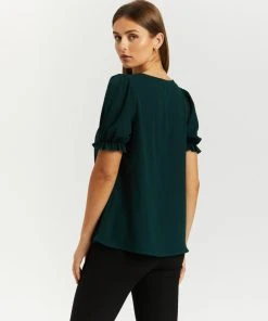 Atmos&Here Sharon Puff Sleeve Blouse Forest Green -Deals The Style Setters Store http3A2F2Fstatic.theiconic.com .au2Fp2Fatmos here 5642 6329531 3