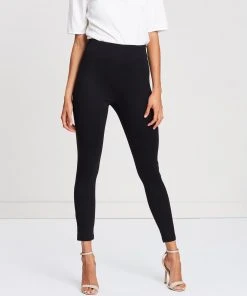 Atmos&Here Stacey Ponte Pants Black