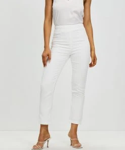 Atmos&Here Kylie Ankle Grazer Pants White