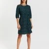 Atmos&Here Jenna Dotty Dress Teal Spot
