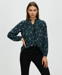 Atmos&Here Brandy Blouse Green Floral