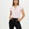 Atmos&Here Alison Centre Fold Blouse Soft Pink
