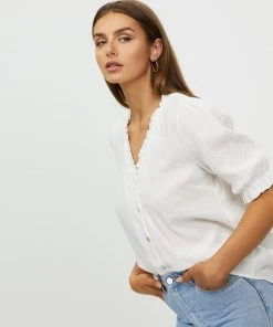 Atmos&Here Lacey Textured Cotton Blouse White -Deals The Style Setters Store http3A2F2Fstatic.theiconic.com .au2Fp2Fatmos here 6142 8229531 4