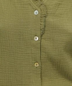 Atmos&Here Lacey Textured Cotton Blouse Khaki -Deals The Style Setters Store http3A2F2Fstatic.theiconic.com .au2Fp2Fatmos here 6161 9229531 6