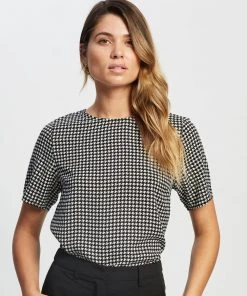 Atmos&Here Quinn Blouse Houndstooth
