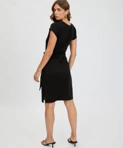 Atmos&Here Skyler Tie Midi Dress Black -Deals The Style Setters Store http3A2F2Fstatic.theiconic.com .au2Fp2Fatmos here 6883 8506341 3