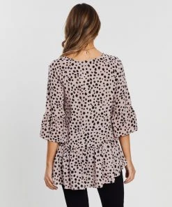 Atmos&Here Tori Blouse Pink Mixed Polka Dot -Deals The Style Setters Store http3A2F2Fstatic.theiconic.com .au2Fp2Fatmos here 7155 841198 3