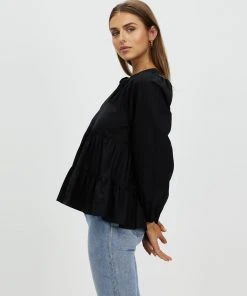 Atmos&Here Zulu Blouson Sleeve Top Black Cotton -Deals The Style Setters Store http3A2F2Fstatic.theiconic.com .au2Fp2Fatmos here 7537 2836721 4