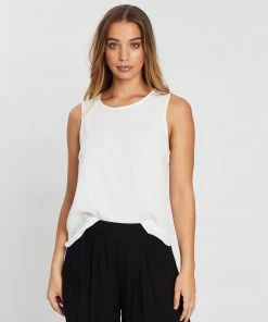 Atmos&Here Ava Sleeveless Top White