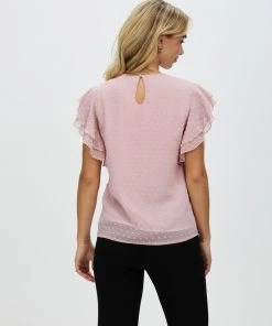Atmos&Here Nadine Frill Sleeve Dobby Blouse Blush -Deals The Style Setters Store http3A2F2Fstatic.theiconic.com .au2Fp2Fatmos here 8034 7008141 3