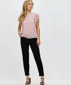 Atmos&Here Nadine Frill Sleeve Dobby Blouse Blush -Deals The Style Setters Store http3A2F2Fstatic.theiconic.com .au2Fp2Fatmos here 8060 7008141 5