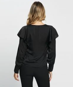 Atmos&Here Vi Ruffle Neck Blouse Black -Deals The Style Setters Store http3A2F2Fstatic.theiconic.com .au2Fp2Fatmos here 8206 4613521 3