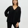 Atmos&Here Cynthia Dobby Textured Top Black
