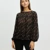 Atmos&Here Sofia Tiered Blouse Black Floral