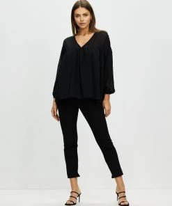Atmos&Here Cynthia Dobby Textured Top Black -Deals The Style Setters Store http3A2F2Fstatic.theiconic.com .au2Fp2Fatmos here 8357 5136721 5