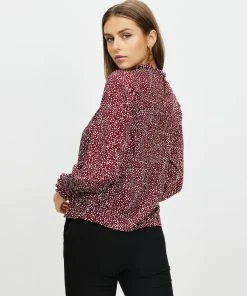Atmos&Here Georgie Top Burgundy Spot -Deals The Style Setters Store http3A2F2Fstatic.theiconic.com .au2Fp2Fatmos here 8396 3336721 3