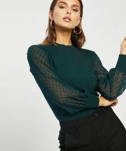 Atmos&Here Kristina Contrast Knit Top Forest Green -Deals The Style Setters Store http3A2F2Fstatic.theiconic.com .au2Fp2Fatmos here 8427 5772121 4