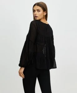 Atmos&Here Sofia Tiered Blouse Black Base Polka Dot -Deals The Style Setters Store http3A2F2Fstatic.theiconic.com .au2Fp2Fatmos here 8508 2536721 3