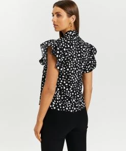 Atmos&Here Harper Tie Neck Blouse Black Speckle -Deals The Style Setters Store http3A2F2Fstatic.theiconic.com .au2Fp2Fatmos here 8789 3304131 3