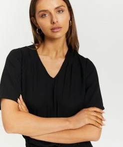Atmos&Here Sophia V-Neck Blouse Black -Deals The Style Setters Store http3A2F2Fstatic.theiconic.com .au2Fp2Fatmos here 8852 9179921 4