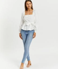Atmos&Here Kaycee Cotton Puff Sleeve Blouse White -Deals The Style Setters Store http3A2F2Fstatic.theiconic.com .au2Fp2Fatmos here 8854 4504131 5