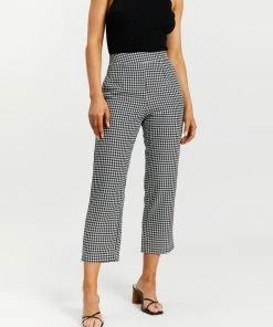 Atmos&Here Mabel Pants Black Houndstooth