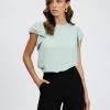Atmos&Here Tessa Frill Sleeve Blouse Sage