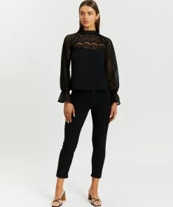 Atmos&Here Katherine Lace Detail Blouse Black -Deals The Style Setters Store http3A2F2Fstatic.theiconic.com .au2Fp2Fatmos here 8980 9479921 5