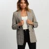 Atmos&Here Noele Blazer Neutral Check