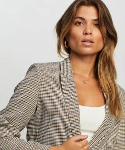 Atmos&Here Noele Blazer Neutral Check -Deals The Style Setters Store http3A2F2Fstatic.theiconic.com .au2Fp2Fatmos here 9069 5618911 4