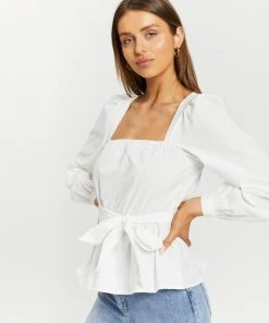 Atmos&Here Kaycee Cotton Puff Sleeve Blouse White -Deals The Style Setters Store http3A2F2Fstatic.theiconic.com .au2Fp2Fatmos here 9106 4504131 4